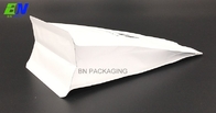 Matte Recyclable Mono PE / PE Flat Bottom Coffee Bag Packaging Valve Coffee Bag