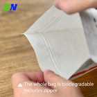 Tas Kemasan Makanan 250g Biodegradable Kertas Kraft Putih Dengan PLA