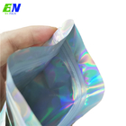 Clear Window Resealable Holographic Laser Zipper Mylar Ziplock Packaging Bag
