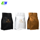 Flat Bottom Foil Coffee Bag Kemasan Aluminium Stand Up Pouch Coffee Bag Packaging