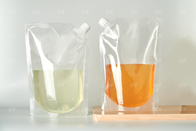 Poable Eco Friendly 250ml Transparan Stand Up Food Pouch Dengan Kantong Minuman Jus Plastik Cerat