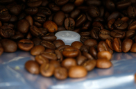 Tas Kopi Stand Pouch Valve Disesuaikan Dengan Ritsleting Samping Untuk Kemasan Makanan Kacang Caoffee