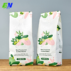 250g 500g 1kg Side Gusset Coffee Bag Dengan Valve Biodegradable Stand Up Coffee Pouch