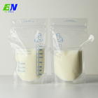 Kantong ASI Plastik Tahan Suhu Tinggi dengan ritsleting normal untuk pengisian susu cair