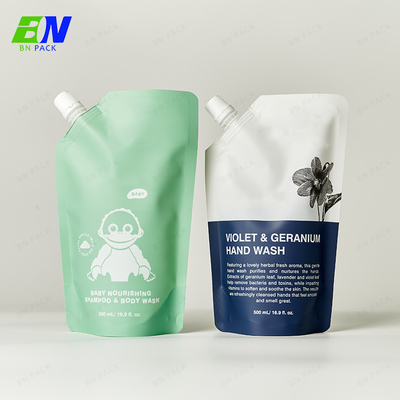 Eco Friendly 100% Dapat Didaur Ulang Double PE Spout Pouch Refill Liquid Packaging Bag